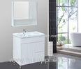 46 inch bathroom vanity PVC Bathroom Cabinet print design white flush color