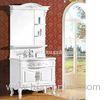 Waterproof bathroom furniture single vanity sink cabinet mirror / basin included