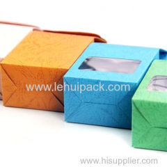 Embossing Kraft Paper Favor Box Wedding Party Gift Candy Boxes