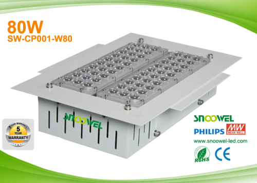 Embedded mounting 80w explosion proof led canopy lighting