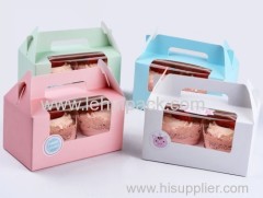 cupcake packs box with different colors