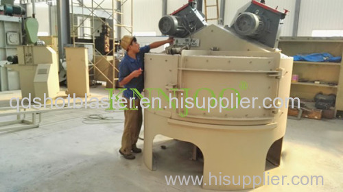 China Supplier Equipment Single Turntable Shot Blasting Machine