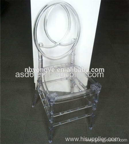 clear crystal stacking resin phoenix chair