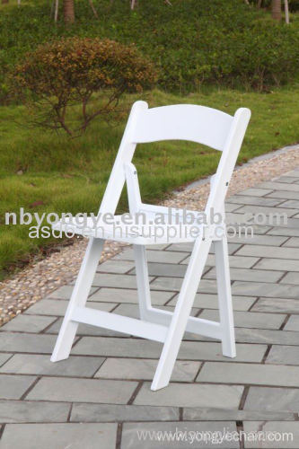 wedding white resin folding chair