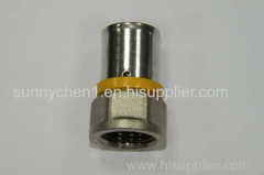 90 degree male / equal / female Pipe elbow brass elbow fittings used for floor heating