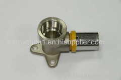 90 degree male / equal / female Pipe elbow brass elbow fittings used for floor heating