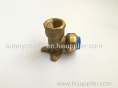 DZR lead free brass shark bite push in fittings for PEX CPVC PVC copper pipe