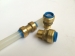 DZR lead free brass shark bite push in fittings for PEX CPVC PVC copper pipe