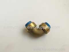 DZR lead free brass shark bite push in fittings for PEX CPVC PVC copper pipe