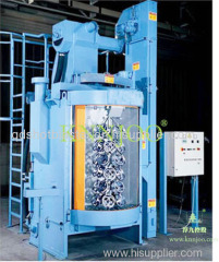 Double Station Turntable Hook Shot Blasting Machine