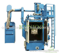 Double Station Turntable Hook Shot Blasting Machine