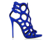 Fashion peep toe buckle high heel party shoes