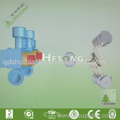 Double Station Turntable Hook Shot Blasting Machine