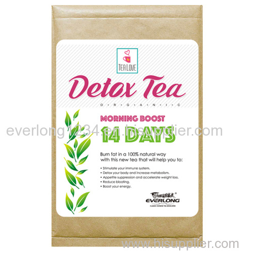 100% Organic Detox Tea Slimming Tea Weight Loss Tea (morning boost tea 14 day)