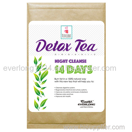 100% Organic Detox Tea Slimming Tea Weight Loss Tea (night cleanse tea 14 day)