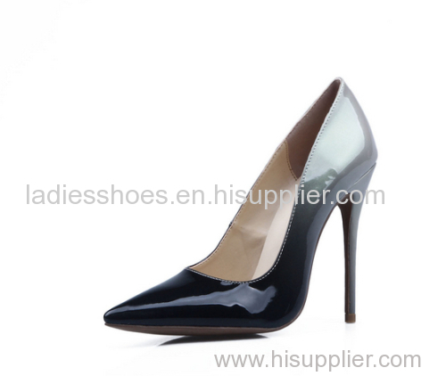 New fashion pointed toe gradient stiletto heel dress shoes