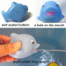 Rubber seafish seadog dolphin turtle squirt bath toy