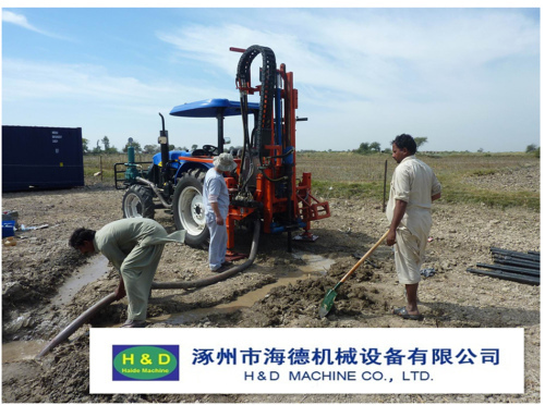 TRACTOR DRILLING RIG for seismic shot hole drilling