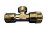 Chrome Plated Plumbing Valves And Fittings / Bathroom Angle Valve With Plastic Handle