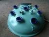 Blue color glass lined Reactor Parts Nozzle Edge with Germany Enamel for chemicals