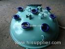 Blue color glass lined Reactor Parts Nozzle Edge with Germany Enamel for chemicals