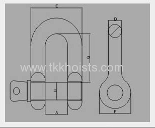 Europen Type Dee Shackle