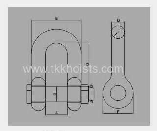 Europen Type Dee Shackle