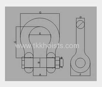 Europen Type Bow Shackle