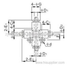 fitting pneumatic fitting brass straight thread pipe joint quick connect fitting