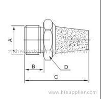 pneumatic fitting brass silencer mini silencer