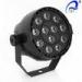 12PCS 1W RGBW 3in1 RGB Mini LED Par Light With Black Plastic Body 50 - 60Hz
