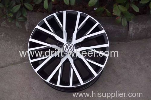 2014 VOLKSWAGEN CC ORIGINAL WHEEL RIM 17X8.0J MATT BLACK MACHINED FACE OR GUNMETAL MACHINED FACE