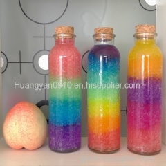 colorful round crystal soil craft gift