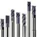 High Toughness Properties Industrial Machine Tools / Tungsten Solid Carbide End Mills Long Life Span