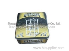 Food grade 0.23mm thickness tinplate Jingli tin box with CMYK or pantone printing