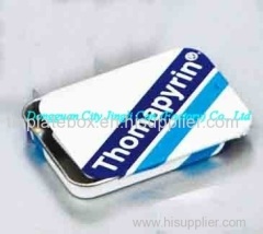 Eco-friendly customized mint tin with sliding lid made of 0.23mm thickness tinplate