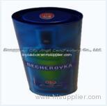 Recyclable square promotional tin with zipper made of 0.23mm thickness tinplate