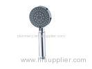 Portable Detachable Rain Shower Head Chrome Plated With Different Water Temperature
