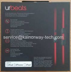 Beats by Dre urbeats2 Earbuds Headphones With Mic Black Red Updated Version