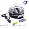 MP3 Crystal Led Magic Ball Light 18W For Medium Live Concerts Stage Lighting