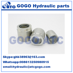 Hydraulic Female Threaded Ferrule For SAE 100 R2AT/EN 853 2SN Hose Hydraulic Hose Ferrule Fitting