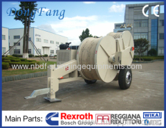 8 Ton Overhead Transmission Line Hydraulic Tensioner for Two conductors stringing with Germany Deutz engine