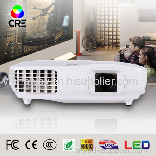 Native projector for resolution 1920*1080p DLP projector with 20000 hours 3LCD HD projector