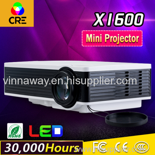 Factory cheapest price in 2016 800*480p LED projector OEM ODM order Lcd projector hdmi AV USB for you!