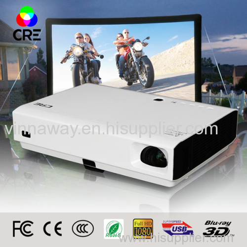High definiton 3D full native 1080P DLP&Laser projector home theater lcd projector HDMI/USB/AV/LAN/wifi port