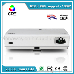 High definiton 3D full native 1080P DLP&Laser projector home theater lcd projector HDMI/USB/AV/LAN/wifi port