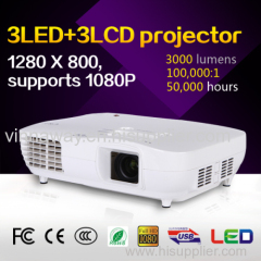 Smart projector office&school supplies office equipment LCD 1920x1080p projector presentation equipment Projectors