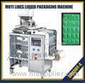 multi lane liquid and paste filling and packing machine