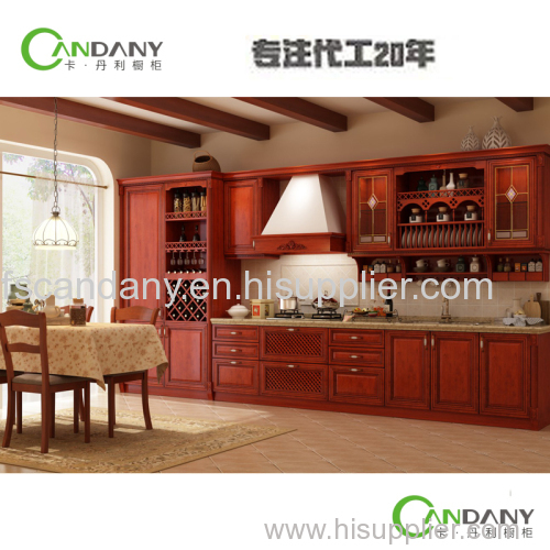 Foshan Candany Kitchen Cabinet Solid wood Cherry Kitchen Cabinets