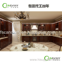 Foshan Candany Kitchen Cabinet Solid wood Cherry Kitchen Cabinets